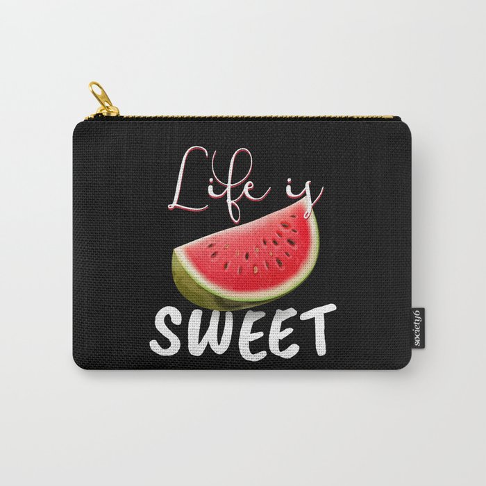 Life Is Sweet Watermelon Melons Carry-All Pouch