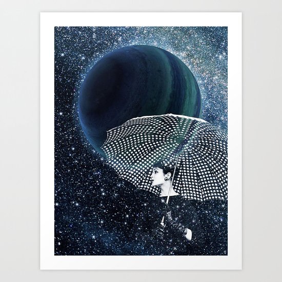 Sparkling stars Art Print