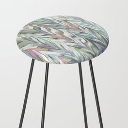 Blurry Pastel Chevron Pattern Counter Stool