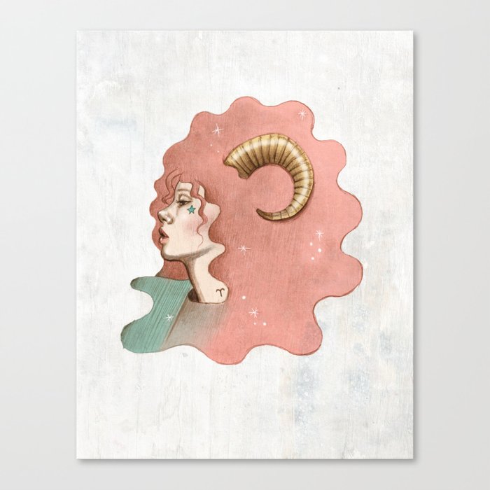 Aries (Astrology sign) Canvas Print