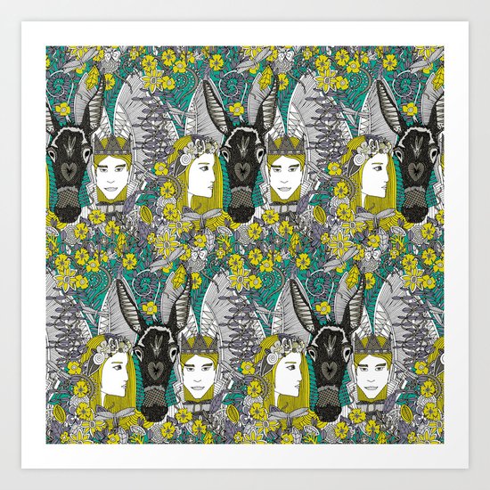 A Midsummer Night's Dream | fairy fantasy | emerald Art Print
