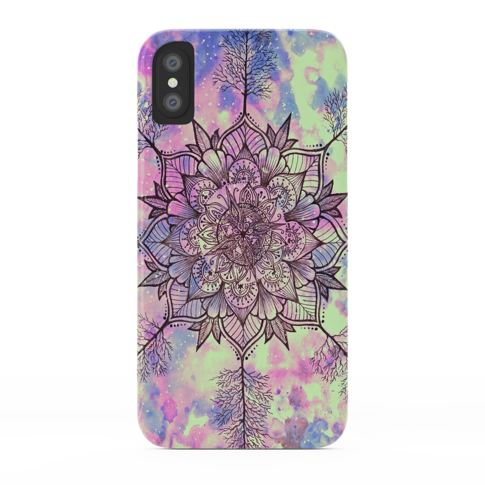 Galaxy Tree Mandala Phone Case by brilazar