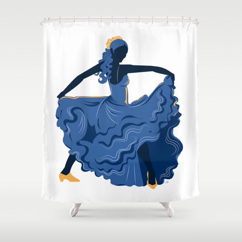 Flamenco Dancer 1 Shower Curtain By Waterflybooks Society6