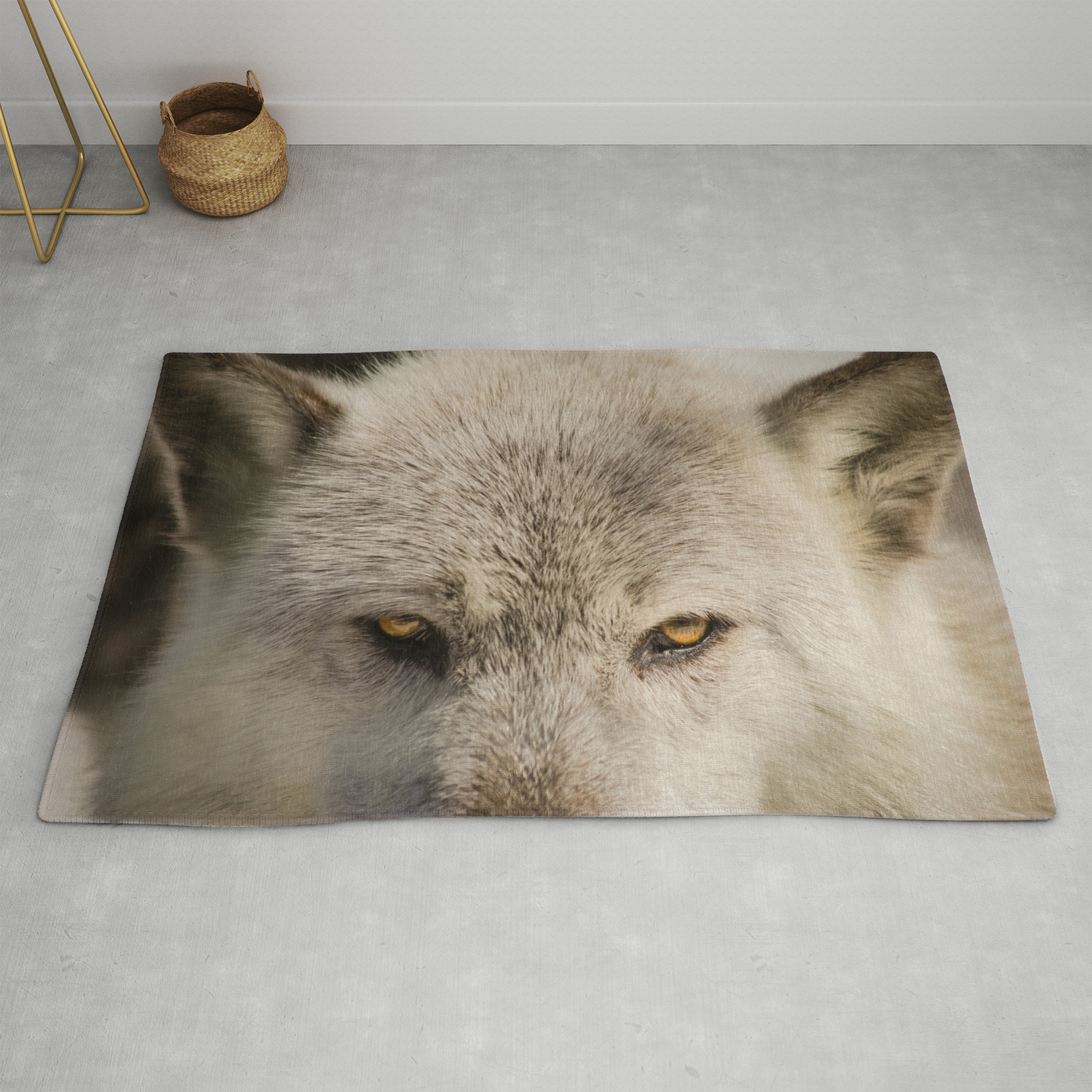 Wolf Eyes Wildlife Photography Animal Nature Photo Rug By Pipafineart Society6