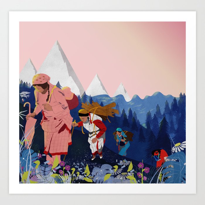 Mountain Ladies Art Print