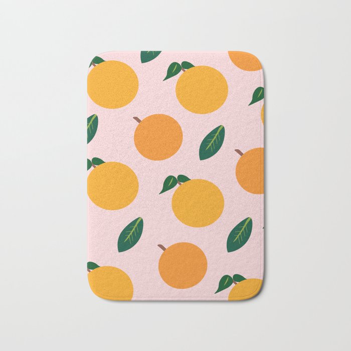 Oranges Or Peaches Bath Mat By Katherinenelson Society6