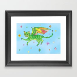 Dragoncat Framed Art Print