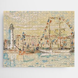 Paul Signac "La Rochelle, bateaux pavoisés" Jigsaw Puzzle
