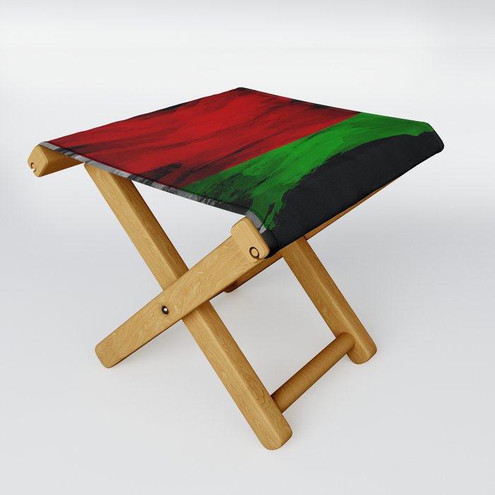 Belarus flag brush stroke, national flag Folding Stool