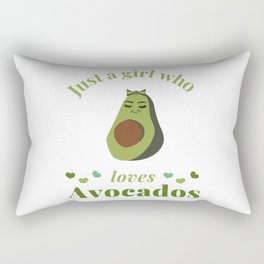 Just a girl who loves avocados Rectangular Pillow