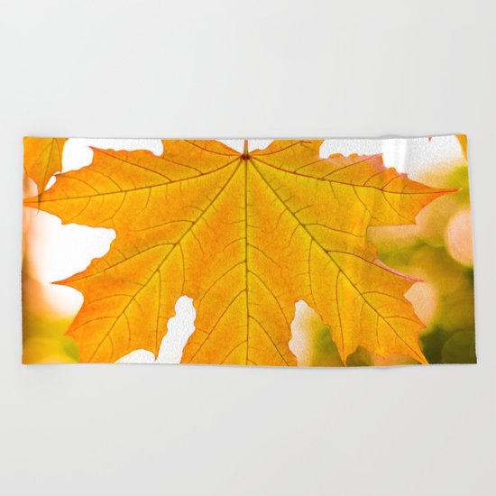 Autumn gold Beach Towel