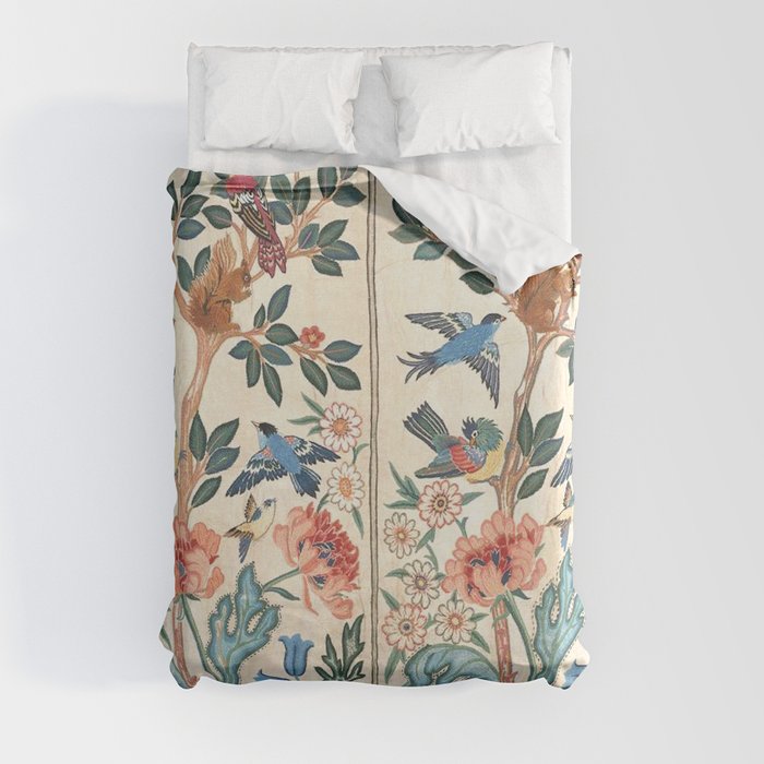 William Morris & May Morris Antique Chinoiserie Floral Duvet Cover