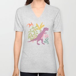 Dinosaur World V Neck T Shirt