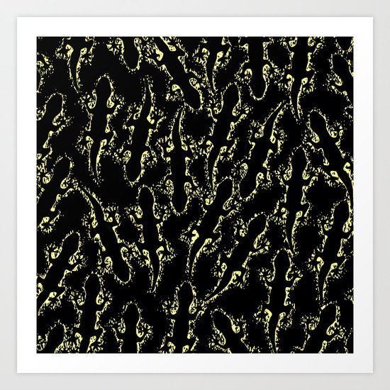 Lizard glitter Art Print