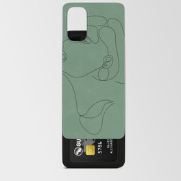 Woman Minimal Line Art 3 Android Card Case