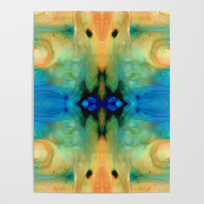 Warm Tides - Abstract Art By Sharon Cummings Poster