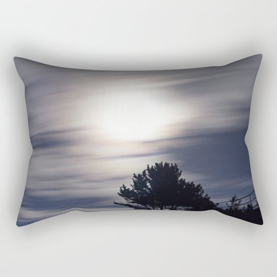 Full moon and clouds Rectangular Pillow