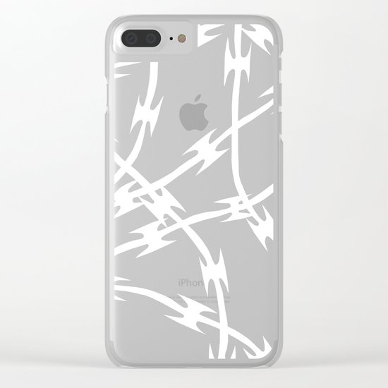 Barb Black Clear iPhone Case