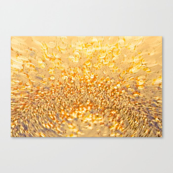 Light Golden And Yellow Abstraction Canvas Print
