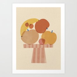 Fruits on the plate Art Print