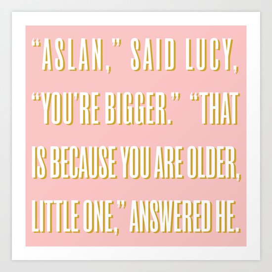 Aslan & Lucy Panel 1 Art Print
