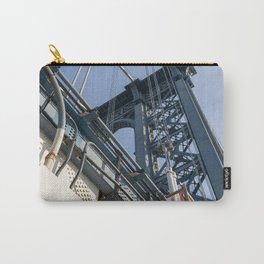 Manhattan Bridge From Below | Architecture Photography Carry-All Pouch