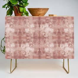 Rose gold metallic pattern tiles Credenza