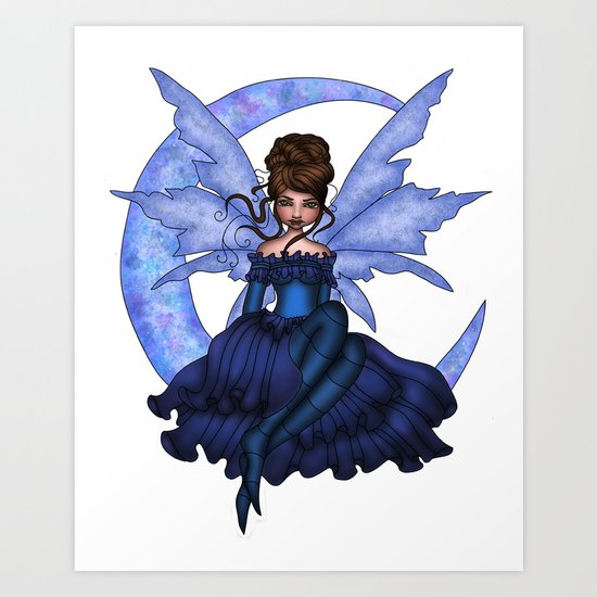 Faery Moon Art Print