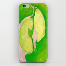 Green apple iPhone Skin