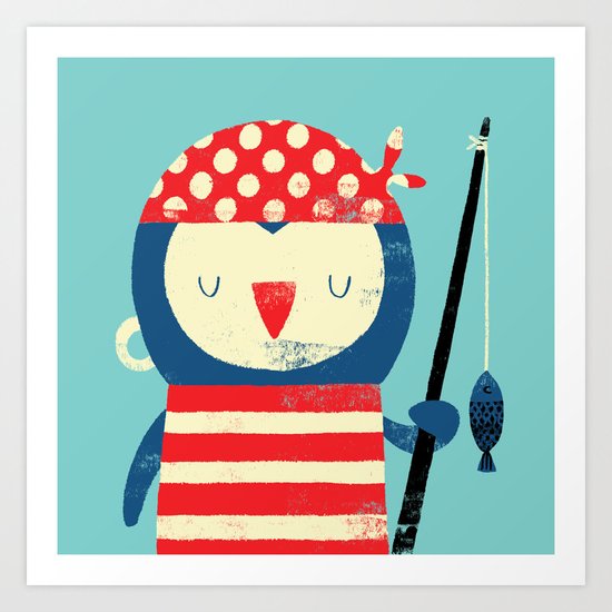 catch of the day Art Print