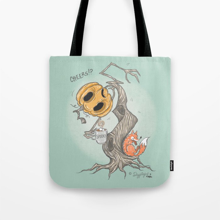 Mr. Spooky & Tiny Fox Tote Bag