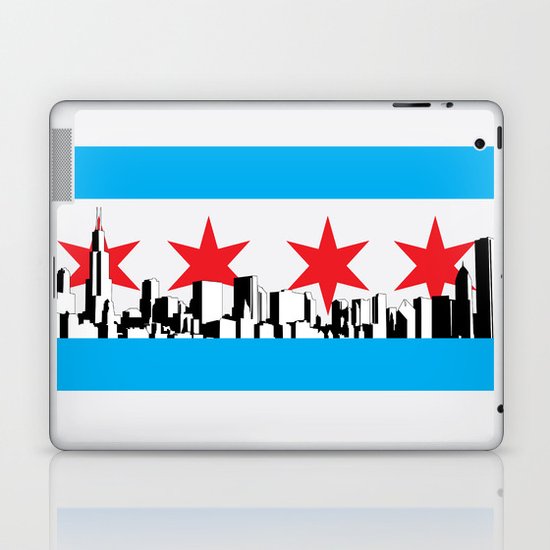 New Chicago Flag Laptop & iPad Skin