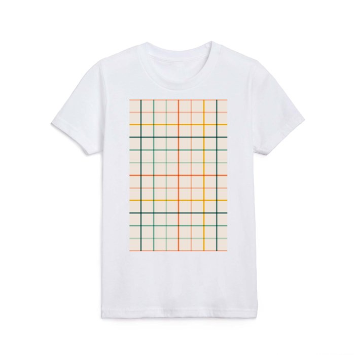 Simple Check - citrus Kids T Shirt