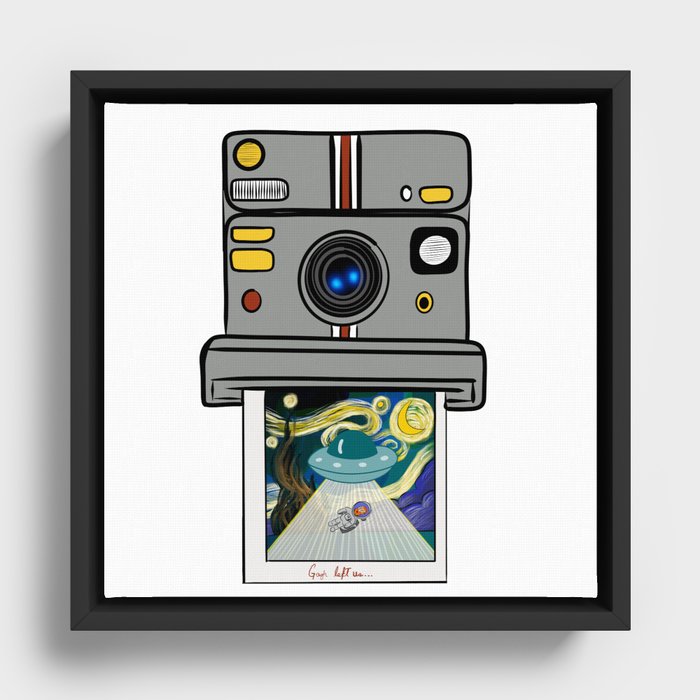 INSTANT PHOTOGRAPH CAMERA Framed Canvas