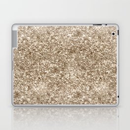 Luxury Light Gold Glitter Pattern Laptop Skin