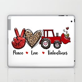 Peace Love Valentines Laptop Skin