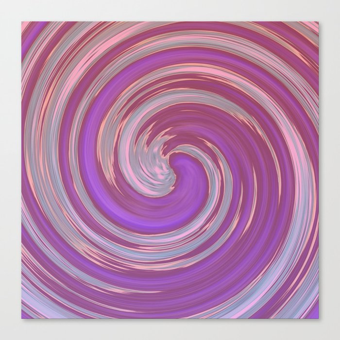 Pink and Purple Swirls Canvas Print