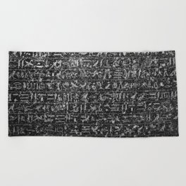 Hieroglyphs, Logographic Writing System Beach Towel