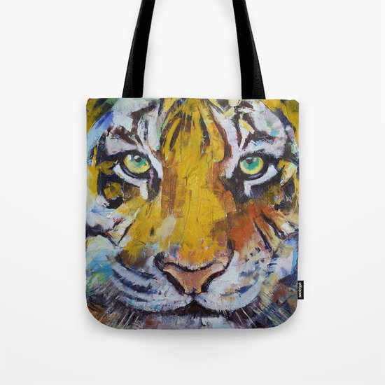 Tiger Psy Trance Tote Bag