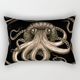 Bronze Kraken Rectangular Pillow