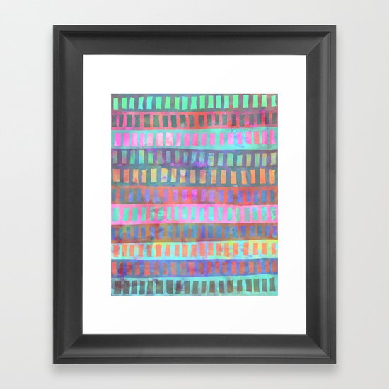 PATTERN {Geometric 002} Framed Art Print