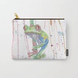 Watercolor Painting of Picture "Red Eyed Frog" Carry-All Pouch