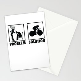 Cycling Cyclist Statement Problem Solution. Stationery Card