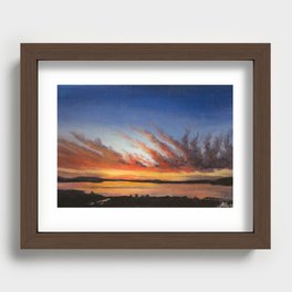 Late Afternoon on the Lake Recessed Framed Print