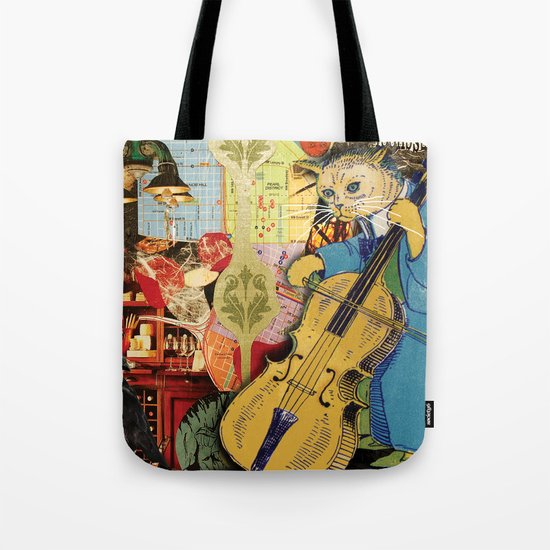 Distarcted Busker Tote Bag