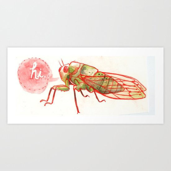 Summer Bug Art Print