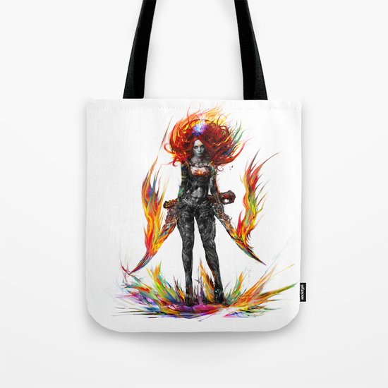 color attack Tote Bag