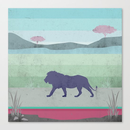 Lions are big kitties Canvas Print