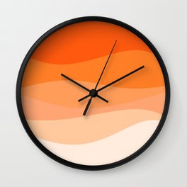 Creamsicle Dream - Abstract Wall Clock