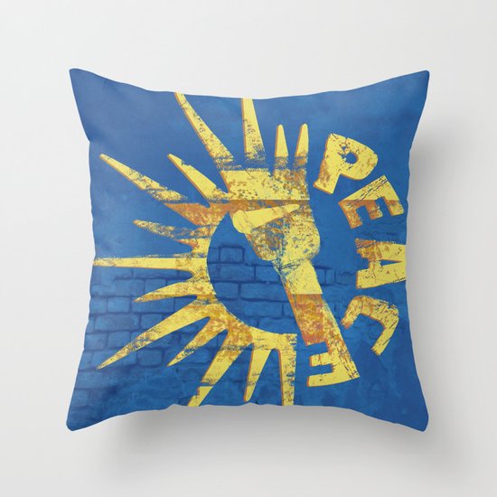 Moar Peace Throw Pillow